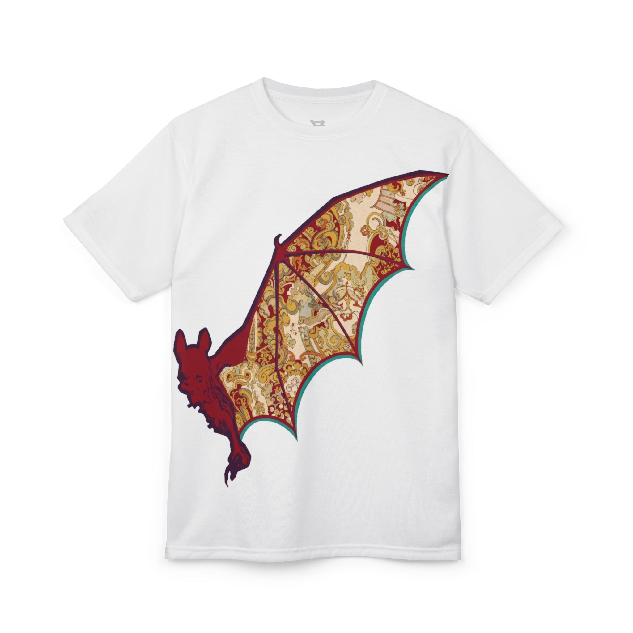 Women´s Tee, The Fashion Bats,  Cut & Sew, White and Red