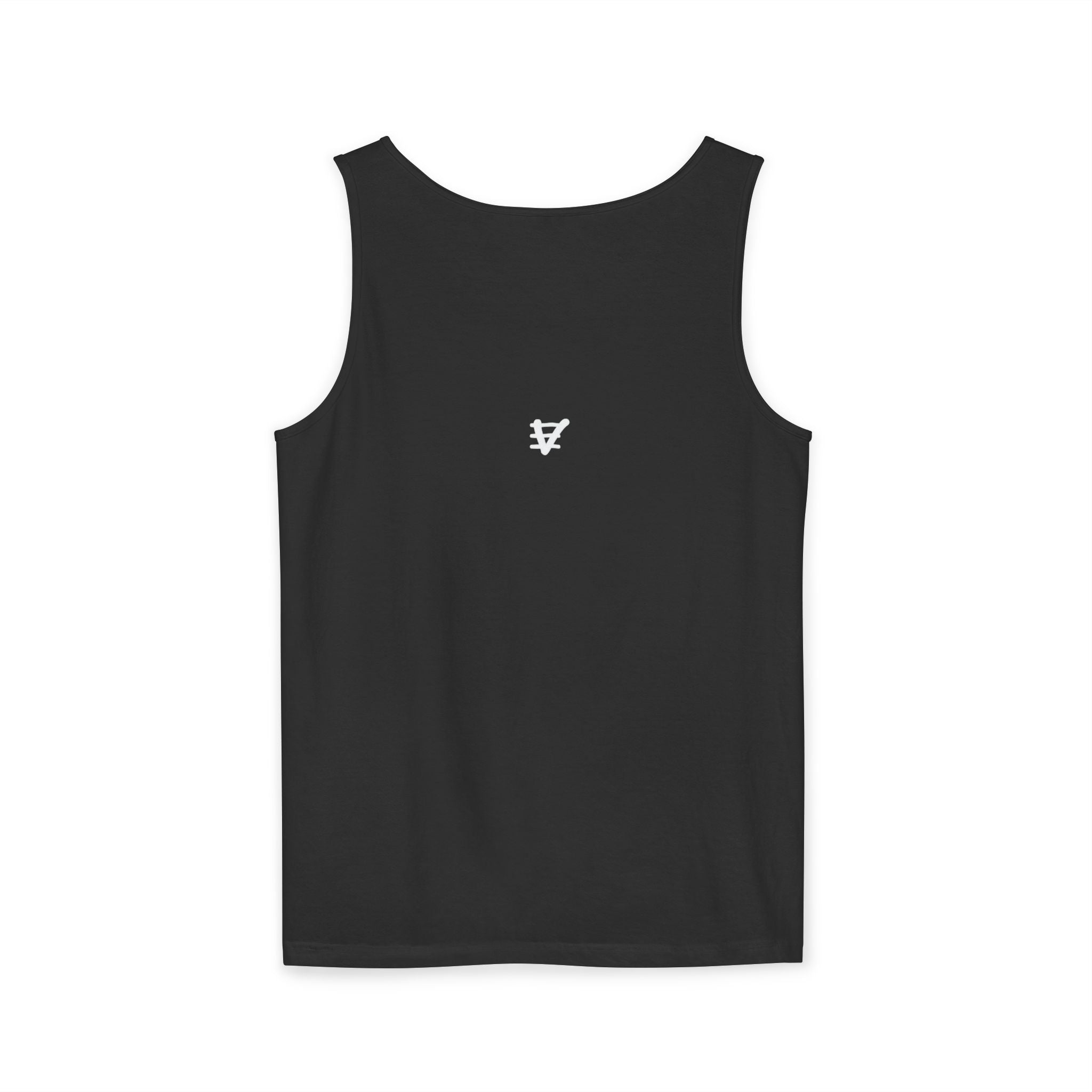 Unisex Tank Top, Ape Stencil Art Tee, Refined Raw Stuff, Black Color