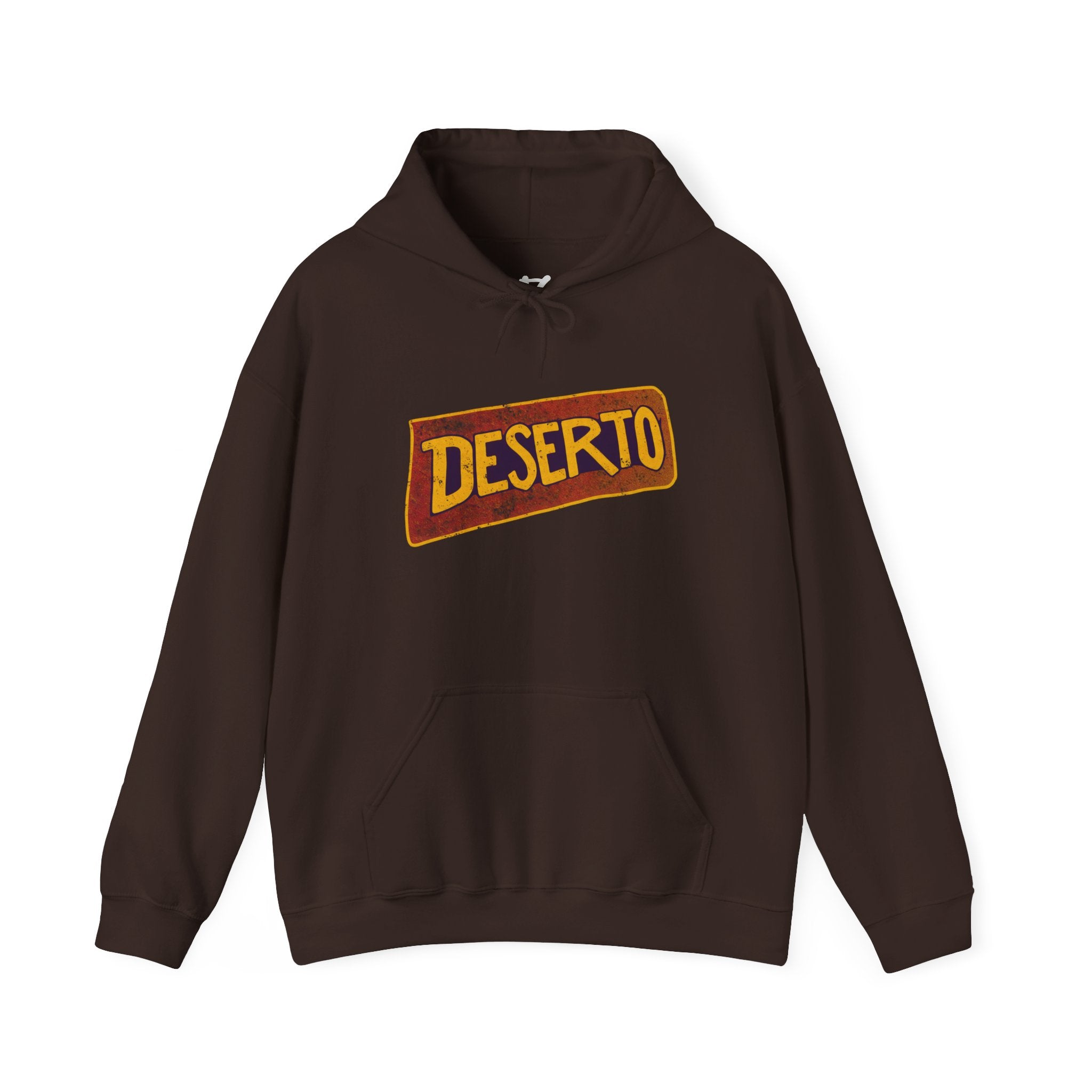 Unisex Deserto Hoodie, California Skateboard, Purple n Brown