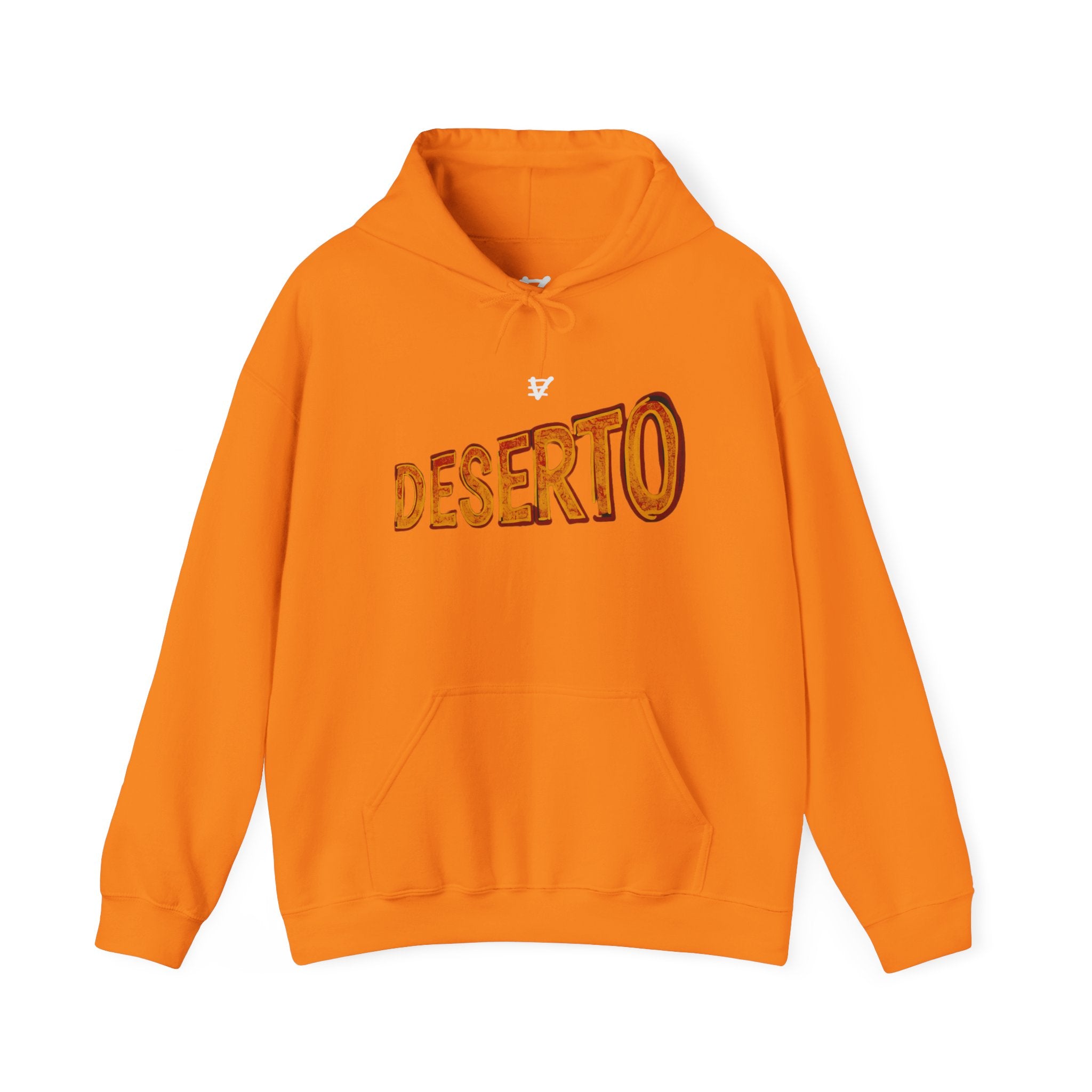 Unisex Sportswear Hooded Sweatshirt, Orange Desert