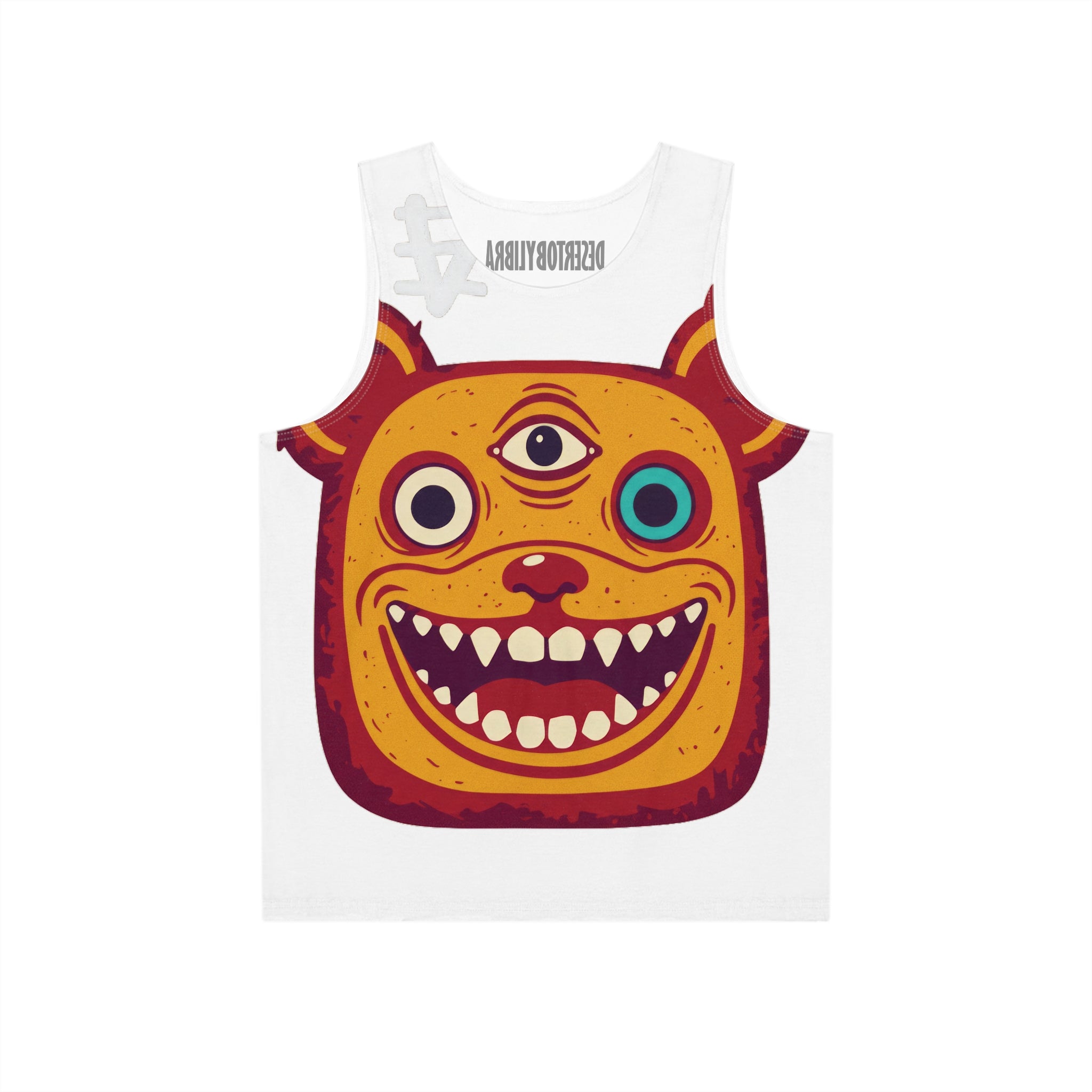 Men's Tank Top, Lunatic Cartoon Fashion, Big Bear Face, Lightweight Apparel