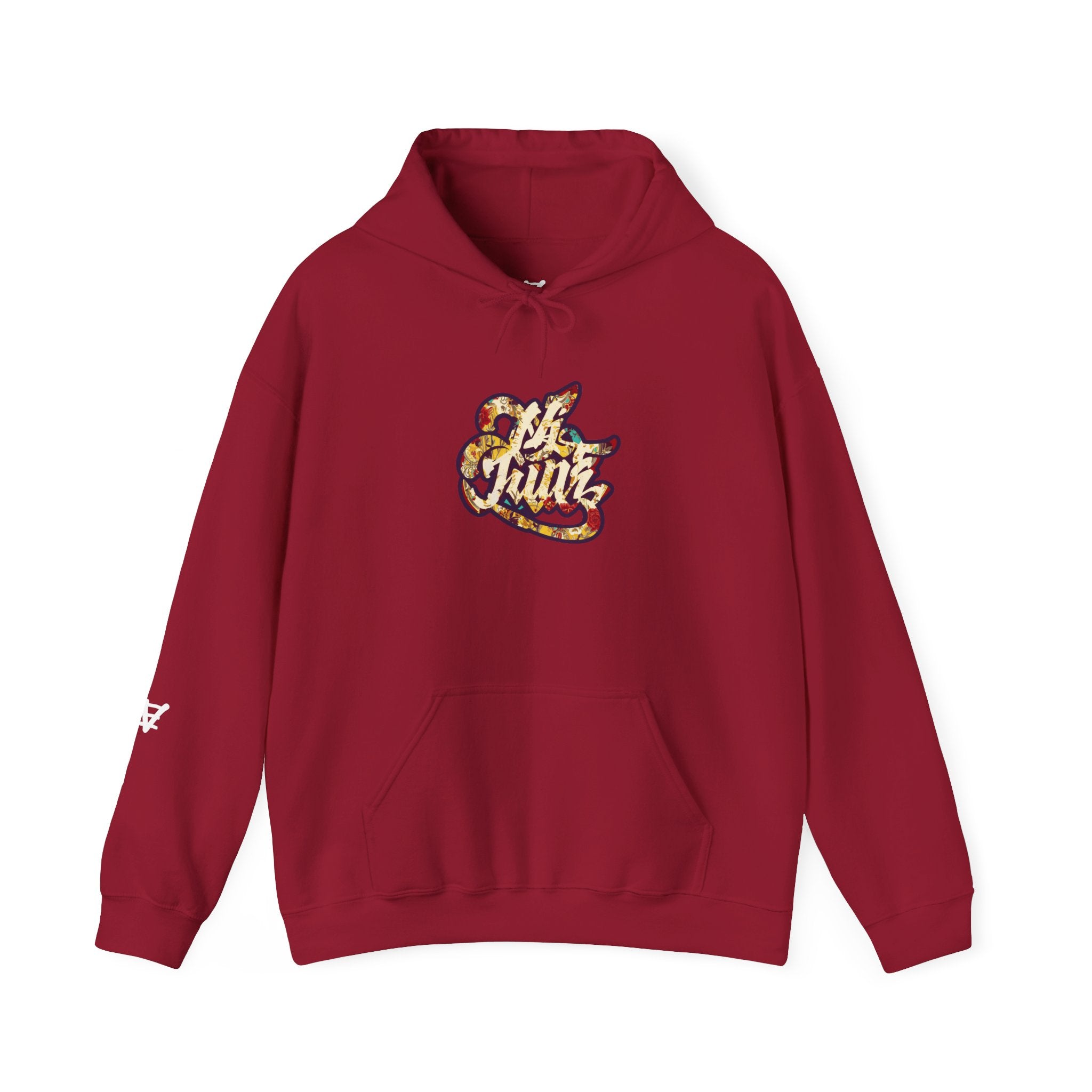 Unisex Purple Skatebord Hoodie, Graffitti Wall, Intense Purple Fall Fashion