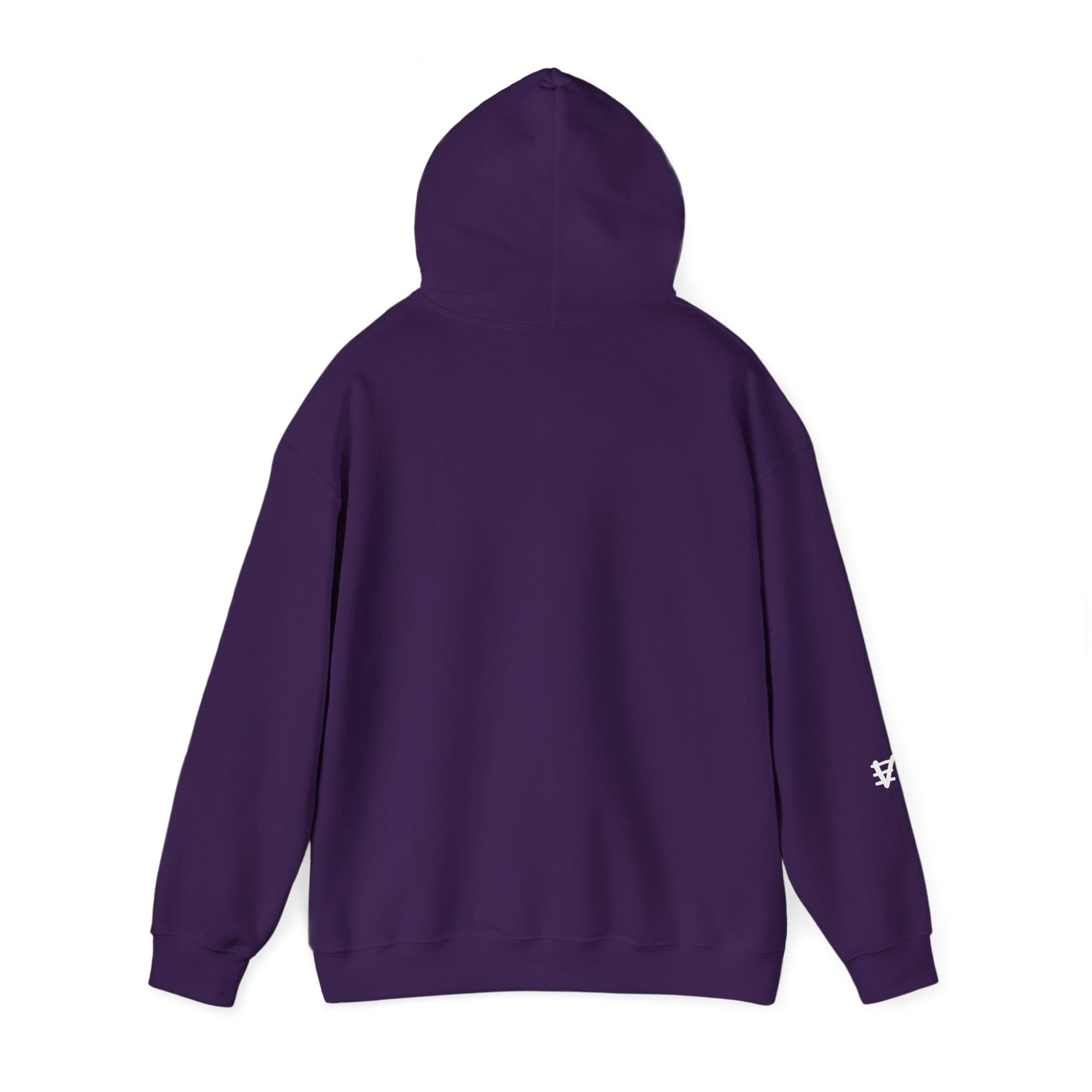 Unisex Purple Skatebord Hoodie, Graffitti Wall, Intense Purple Fall Fashion