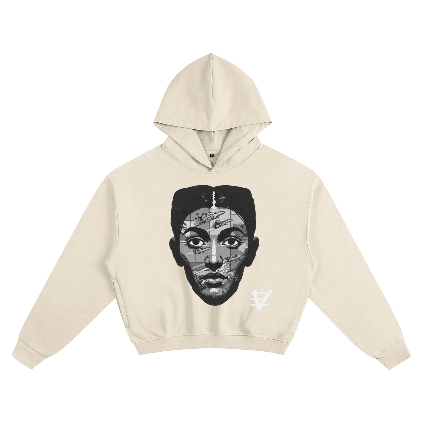 Women Boxy Hoodie, France Skateboard